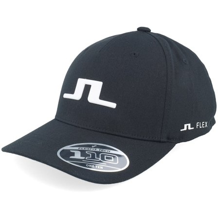 J.Lindeberg - Sort adjustable Kasket - Heather Cap Black Adjustable @ Hatstore