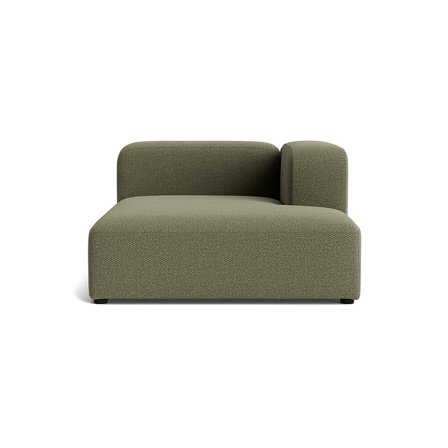 Milo XL chaiselong, højrevendt - Nordic Grøn - 130x170x72 - Sofa, chaiselong
