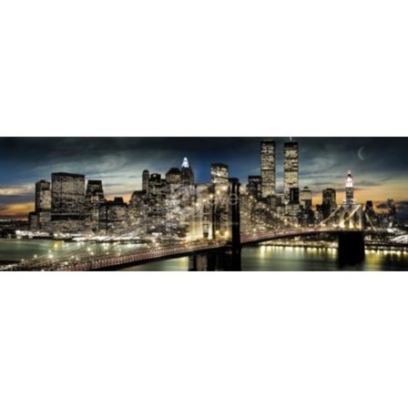 New York - Manhattan - Night and moon