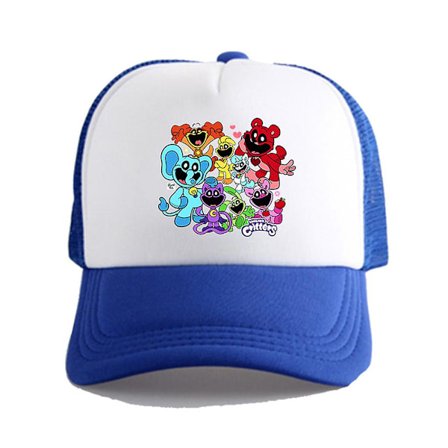 Smiling Critters Snapback Baseball Cap Kids Boys Girls Summer Adjustable Breathable Sun Hat (FW)