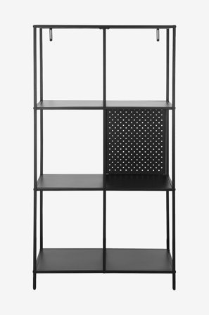 Loft24 - Kirjahylly Rauta Charleston - Musta - Kirjahyllyt - - Homeroom