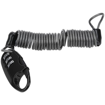 Cykelhjelm Kabellås Bærbar Universal Tyverisikring Adgangskodelås til Motorcykel BicycleBlack