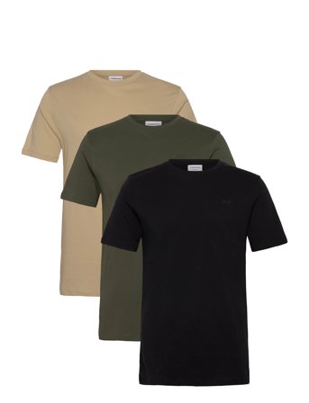 Lindbergh | 3-Pack Tee With Flag Print S/S | S