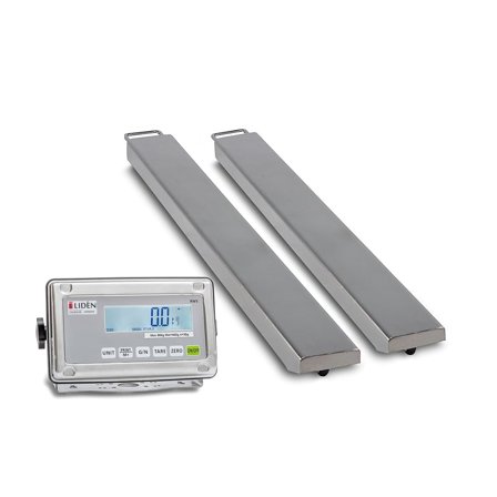 Balkvåg, 2000 kg, viktdelning 1 kg, rostfri, verifierad