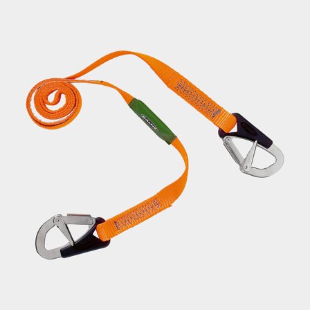 Linka bezpieczeństwa Baltic Basic, sztywna, 2 metry, ISO 12401, z 2 hakami bezpieczeństwa - Jachtowa