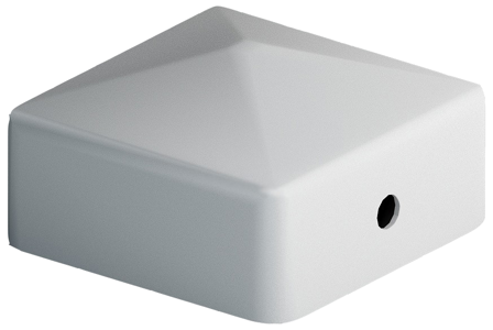 Jabo 10037 Stolplock 46×46 mm Vit, Utemiljö