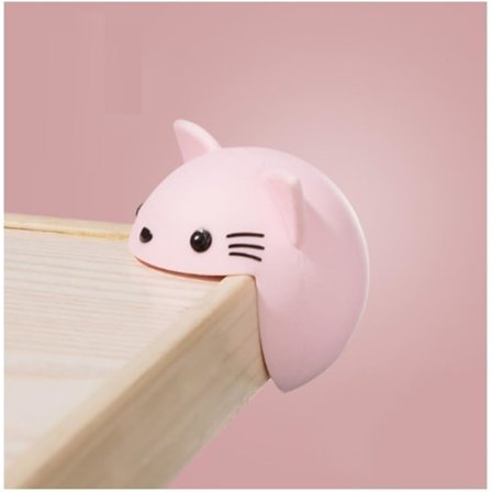 4 stk. Søde tegneserie bordhjørnebeskyttere til baby, møbelhjørnebeskyttere og babysikkerhedsstøddæmpere, børnevenlige