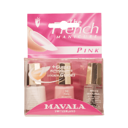 Mavala Fransk Manikyr Kit Nagellack Dam Rosa 3 x 5 ml
