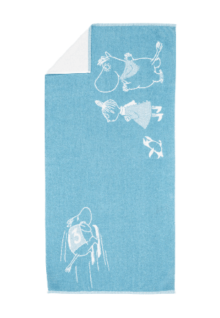 Arabia Moomin badhandduk 70x140 cm Badrumstextilier Blå
