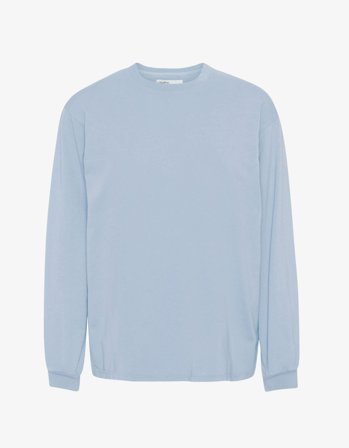 Oversized Organic LS T-shirt - Powder Blue - XL