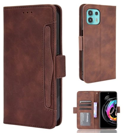 Moderni Nahkalaukku For Motorola Edge 20 Fusion / Edge 20 Lite - Ruskea