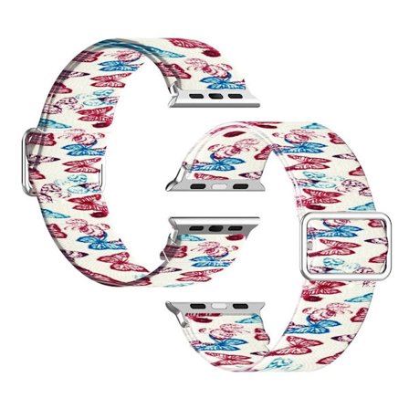 Apple Watch Series 6 / 5 44mm pattern printing watch band - Butterfly