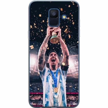 Samsung Galaxy A6 (2018) Genomskinligt Skal Messi