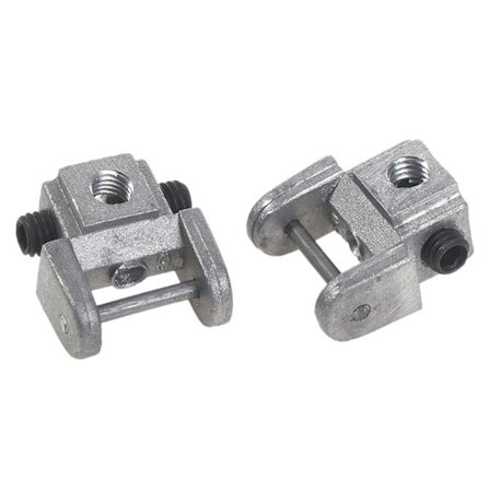 2 stycken Scroll Saw Blades-hållare Övre Nedre Bladhållare Metall Universal [DB]