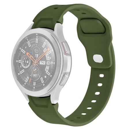 Samsung Galaxy Watch 4 (44mm) / (40mm) klockarmband i silikon - Svartaktig Grön