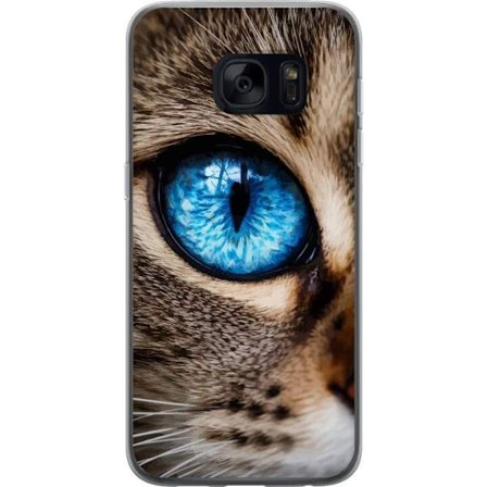 Yhteensopiva Puhelinkuori Samsung Galaxy S7 Värikäs spiraaligalaksi avaruudessa tähtien, sumujen ja kosmisen valon kanssa