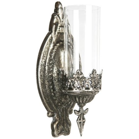 Lysestage Lyslygte Antiksølv Væg