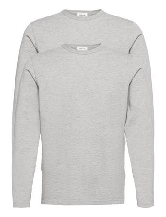 Emil 2-Pack Long Sleeve T-shirts Long-sleeved Harmaa Wood Wood