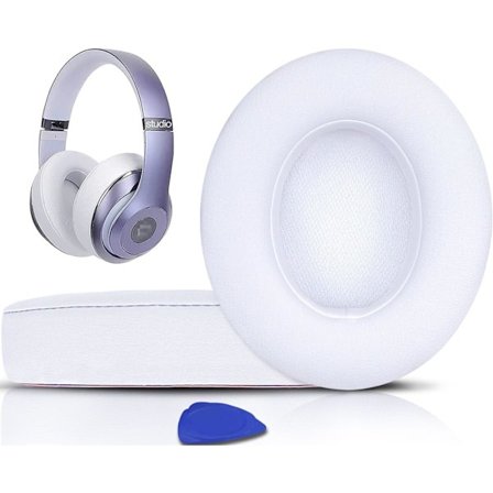 Ersättningsöronskydd för Beats Studio 2 & Studio 3 Trådbundna & Trådlösa Hörlurar, Mjuka Proteinläderöronskydd, Brusreducerande Minnesskum