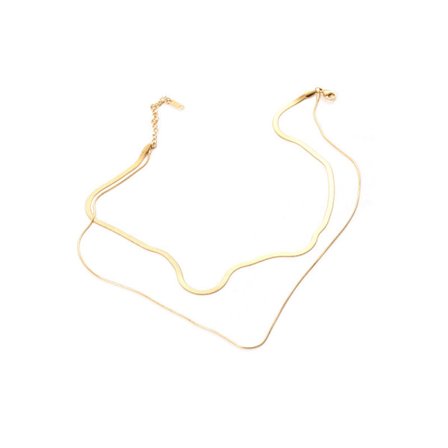 14K Gullbelagt Slangekjede Halskjede Herringbone Halskjede Gull Ch