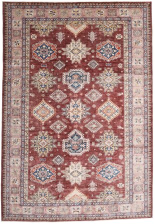 Kazak Ariana Rug 242X352 Red/Orange Wool, Afghanistan