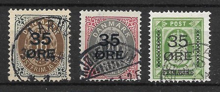 Danmark 1912 - AFA 60-62 - Stemplet