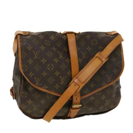 Louis Vuitton Vintage, Pre-owned Canvas louis-vuitton-bags Bruin, unisex, Maat:ONE Size