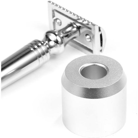 Barbermaskinestativ til mænd - Simpel holder til metalbarberkniv og -børste, robust sikkerhedsbarberknivsbasestativ til organisering af 