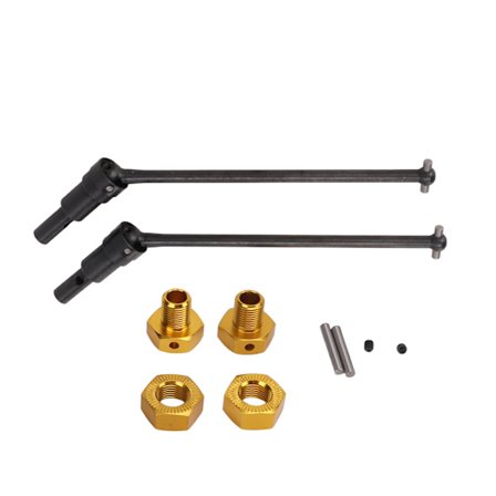 JLB 1/10 RC Bil Metall Fremre Bakre Drivaksel Gulltilbehør