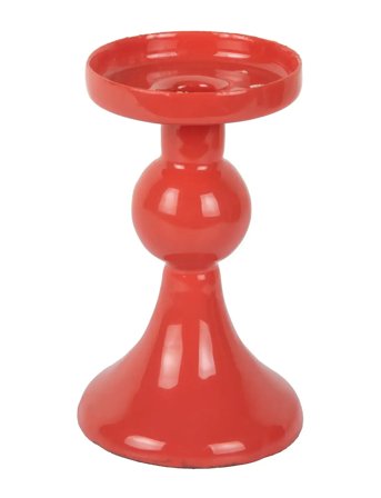 present time Candle Holder Funky Small - Red - H 15CM