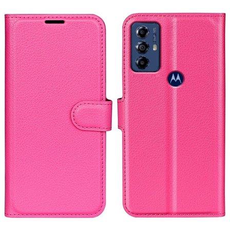 Klassisk Motorola Moto G Play (2023) Flip Etui - Rose