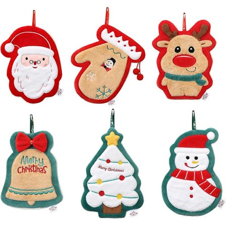 Tehåndklæde Jule Coral Fløjl Håndklæder, Køkkenhåndklæder JuleStyle149