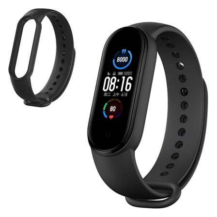 Xiaomi Mi Band 5 silikon klockarmband - svart