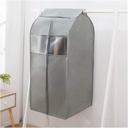 Klädskydd Non-woven Klädskydd Dammtätt Garderob Hängande Klänning Kläder Dammskydd Klänning Kostym Kappa Förvaringsväska Organizer (färg : Ljusgrå,