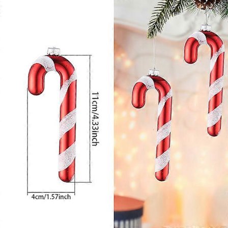 1kpl Joulun riippuvat karkkipallot Punavalkoinen karkkikeppikuvioinen riipus Kotibileisiin Joulukuusen koristeet Joulu Navidad Uusi Vuosi