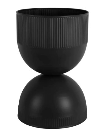 present time Plant Pot Tonar Medium - Black - H 39CM