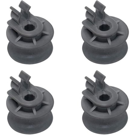 4-delt sæt med øvre kurveruller til opvaskemaskine - Reservedele til opvaskemaskineaksel - Øverste rullesamling