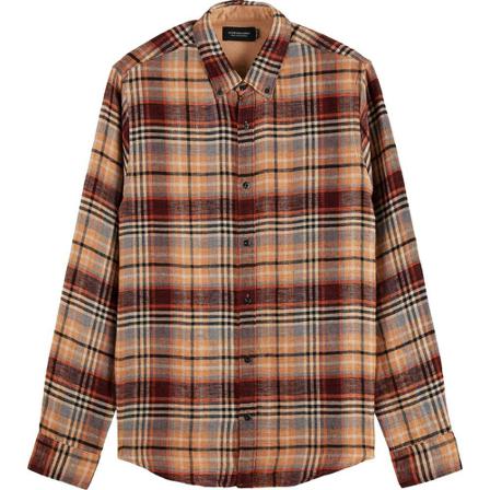Scotch & Soda shirt , Bruin , Heren , Maat: L
