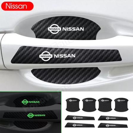 8 kpl itsevalaisevia auton ovenkahva-kulmasuojia, eritt in venyv t, sopivat Mitsubishiin 1 nissan