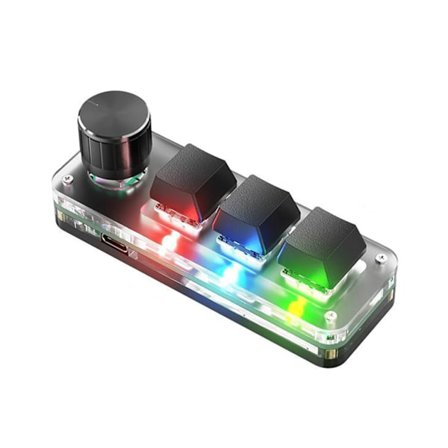 Minitangentbord Trådlöst mekaniskt tangentbord Makroknapp Klistra in 3/4/6/9/12 tangenter anpassade