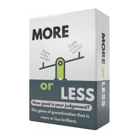 Roligt Mer eller Mindre Kortspel Leksak Enkla Spelregler Kortspel Festgåvor Leksaker