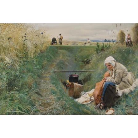 Our Daily Bread, 1886, Nationalmuseum, Stockholmanders Zorn Brun
