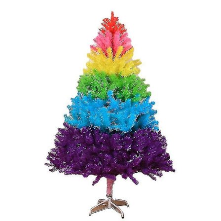 Regnbuefarvet Juletræ Festival Dekoration Juletræ