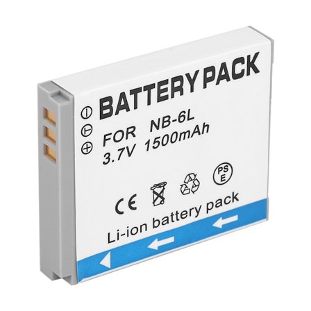 NB-6L 3.7V 1500mAh Kamerabatteri i litium för Canon IXUS 85 95 IS SX275 SX280 SX510 powerShot D10 S90 SD1200 200