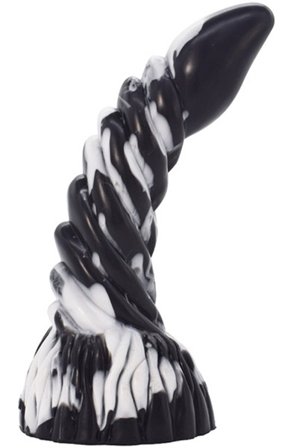Arkan Dildo Black-White 20 cm Dragon Dildo