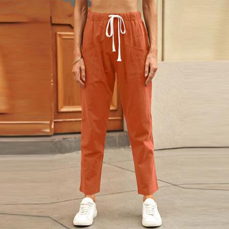 Enfärgad Loungewear För Damer Med Hög Midja
