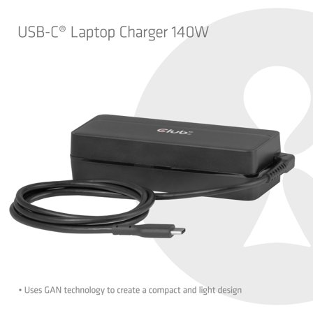 Club 3D Club3D Laptop-Ladegerät USB-C PD3.1 140W, GaN retail