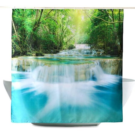 Duschdraperi Mögelresistent Vattentätt Badrumsdraperi 100% Pol-FQ-