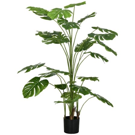 Rootz 180 cm Artificial Plant with Planter - Fake Plant - Faux Plant - Realistic Look - Green Leaf Decor - 180 cm x Ø20cm x 17,5 cm