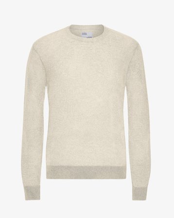 Light Merino Wool Crew - Ivory White - Male - XL